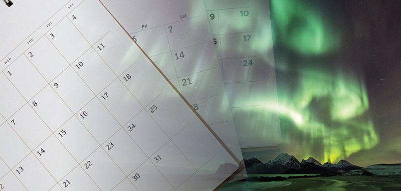 northern lights schedule